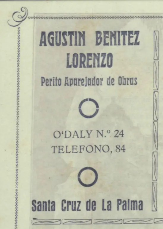 Programa Bajada de La Virgen, 1945.